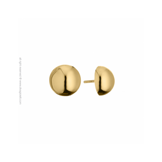 17350GP - Earrings - Luce. ø12. gold poly - 100067