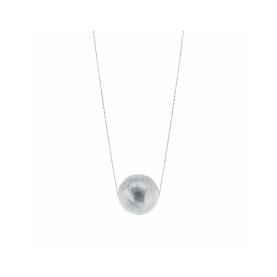 17385ZM - Necklace - Astro 36. rhodium scratched. 100cm - 100115