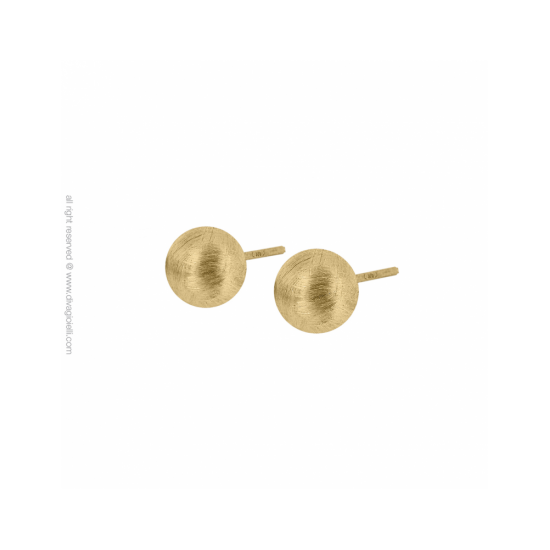 17396GM - Earrings - Eclisse Polo. gold scratched - 100122