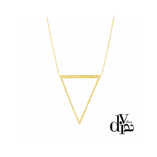 17413GM - Necklace - Audace. Courage. gold hammered - 100130