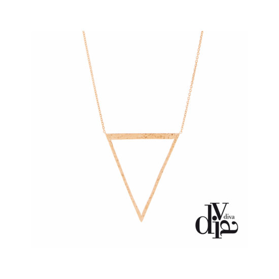17413RM - Necklace - Audace. Courage. roségold hammered - 100131