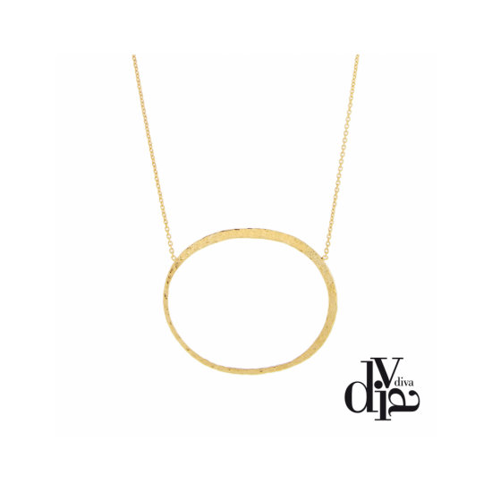 17414GM - Necklace - Audace. Balance. gold hammered - 100133