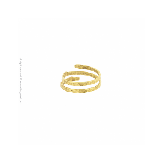 17426GM - Ring - Audace, Balance, gold hammered - 100149