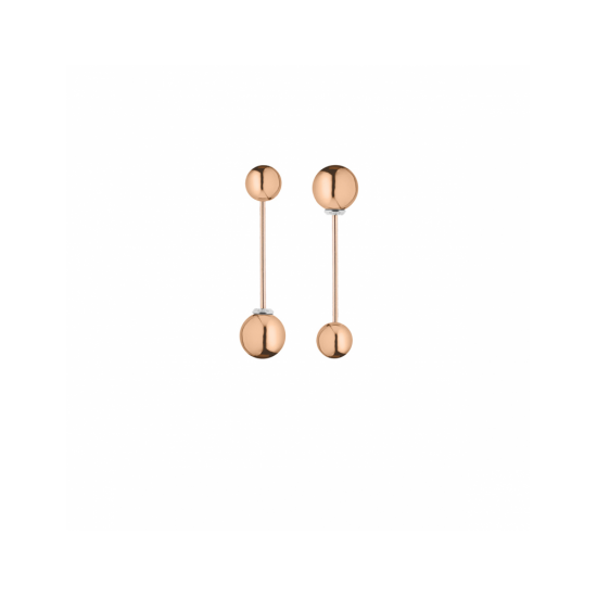 17432RP - Earring - Eclisse. Galaxy. rosé gold poly - 100175
