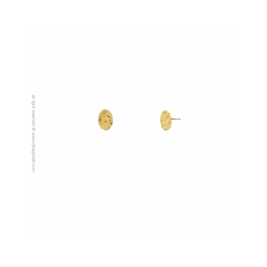 17489GM - Earring - Audace. plenitude. gold hammered - 100202