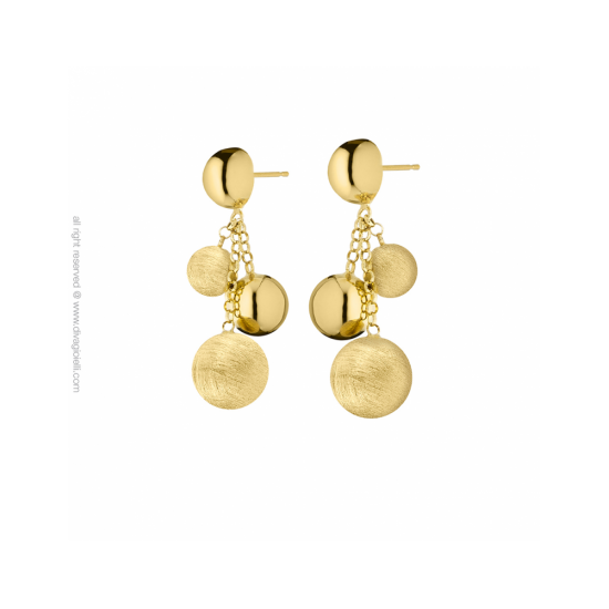 17561GM - Luce Earrings. gold plated. scratched and shiny - 100211