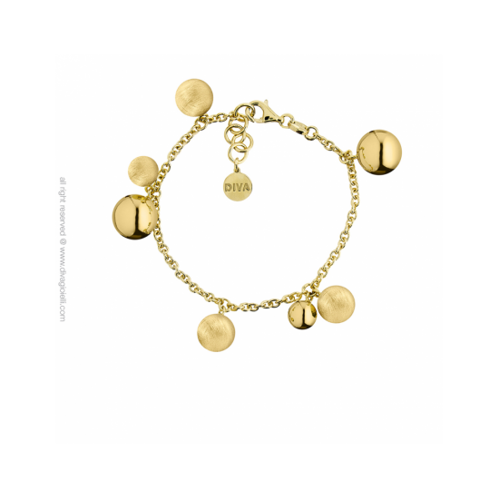 17562GM - Luce Bracelet. gold plated. scratched and shiny - 100214