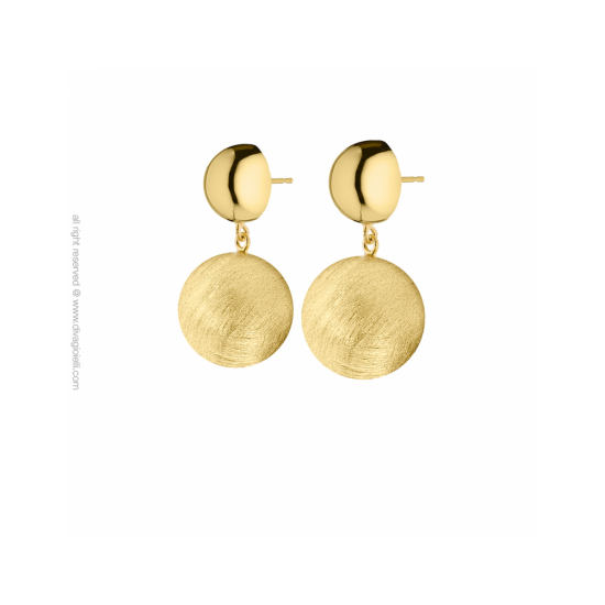 17563GM - Luce Earrings. gold plated. scratched and shiny - 100215