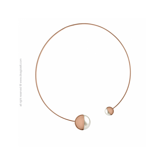 17585RP - Eclisse Necklace. shell pearl. rose gold shiny - 100262