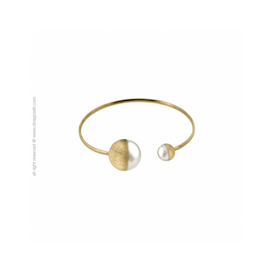 17586GM - Eclisse Bracelet. shell pearl. gold plated scratched - 100266