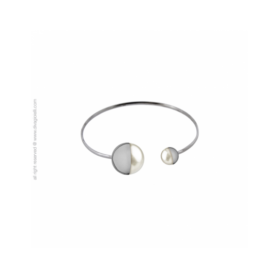 17586ZP - Eclisse Bracelet. shell pearl. rhodium shiny - 100270