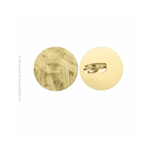 18050GM - Ring - Marveilles, flat disc ø40mm, gold - 100355