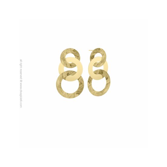 18066GM - Earring - Piper. flat circles ø19. 24 e 28 mm. gold - 100384