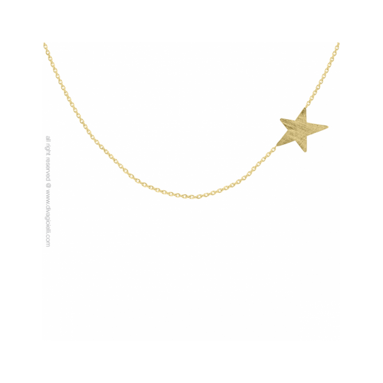 18078GM - Necklace - Piper Star ø 16 mm. gold plated - 100392