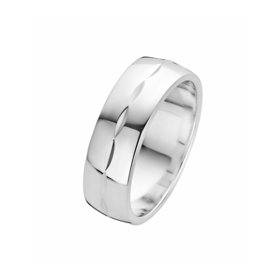25-R2501556 - Fjory ring Design zilver - 100590